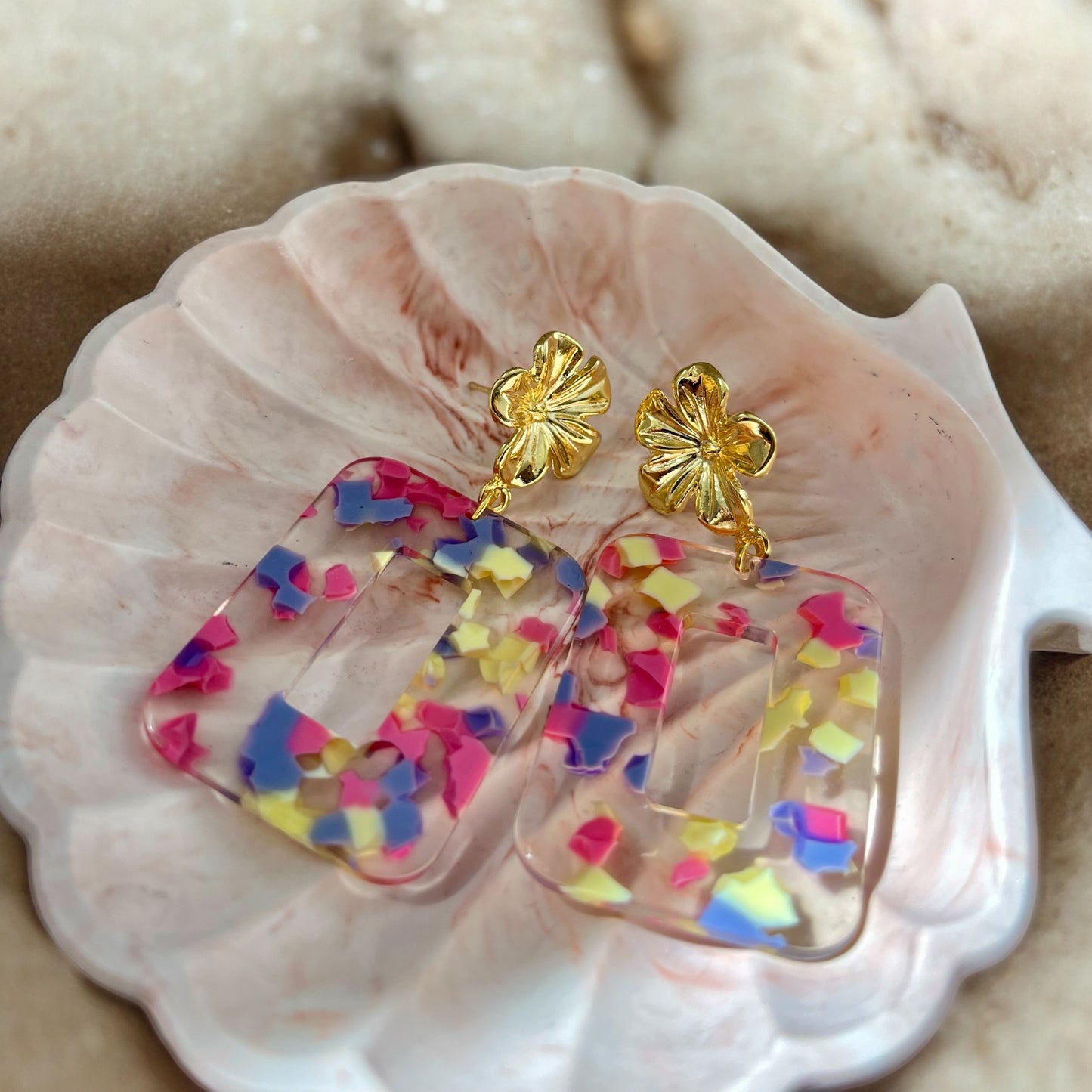 Boucles d'oreilles fleurs