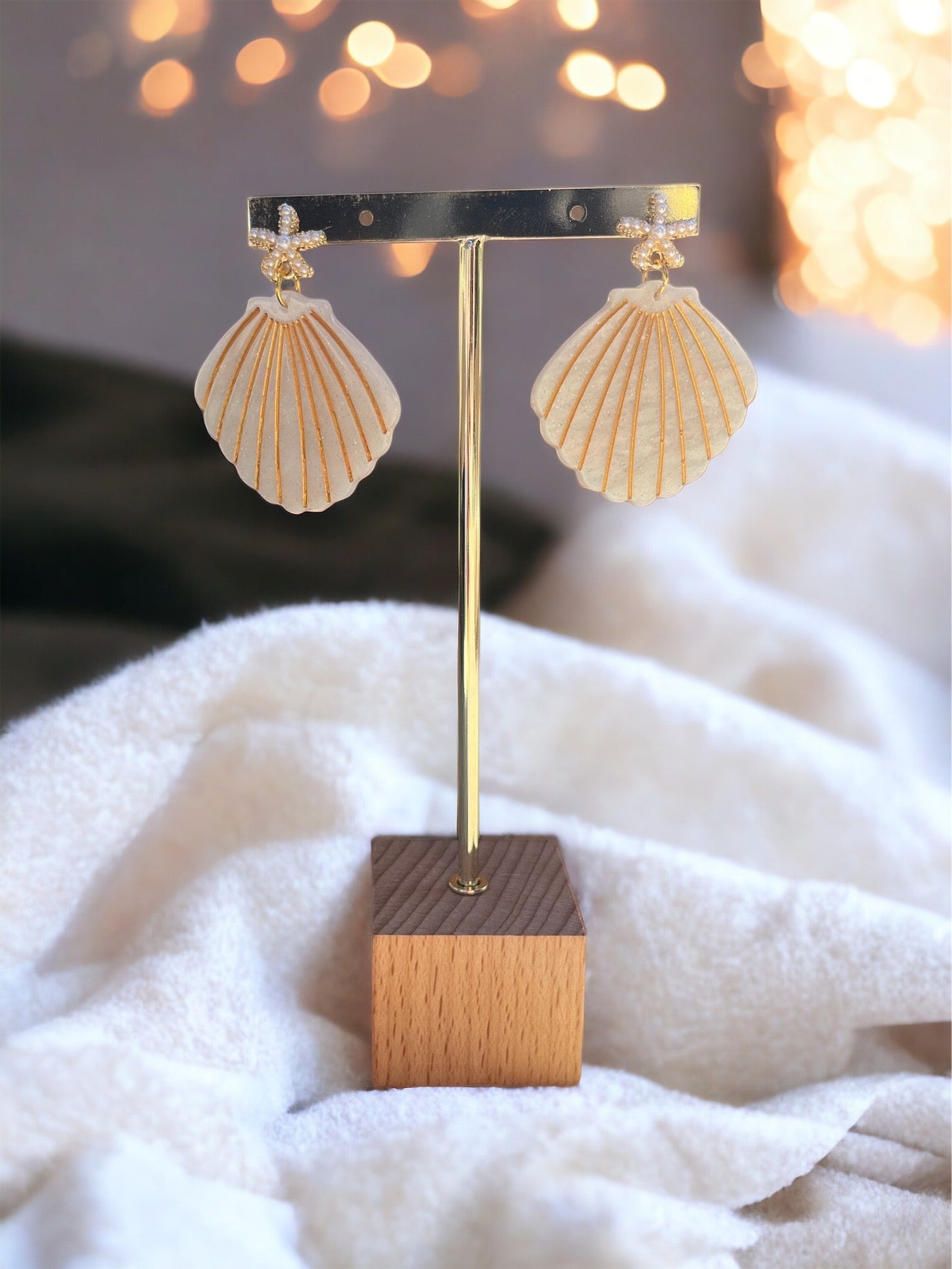 Boucles d'oreilles coquillages