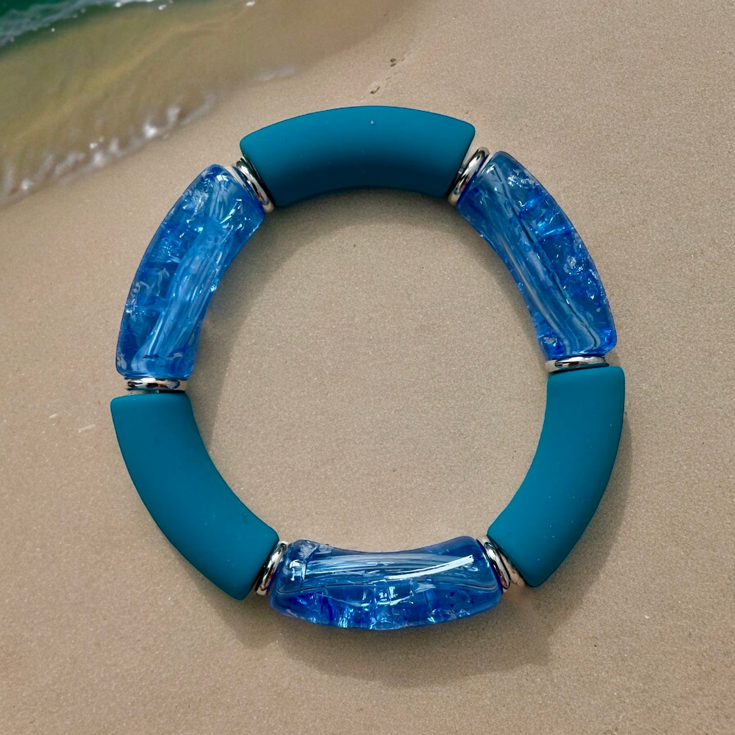 Bracelet Acrylique Azur