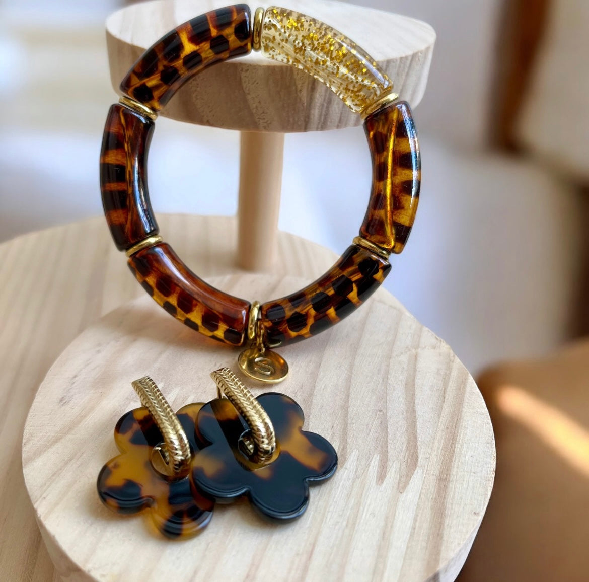 Boucles d’oreilles léopard