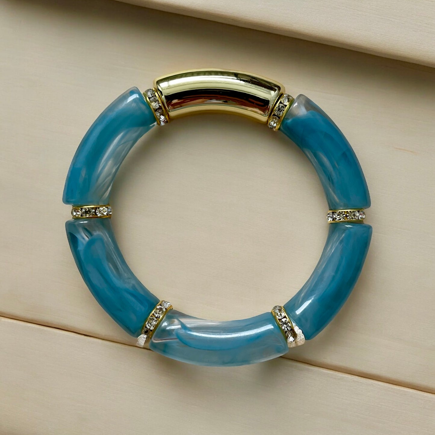 Bracelet Acrylique Blue Lagoon