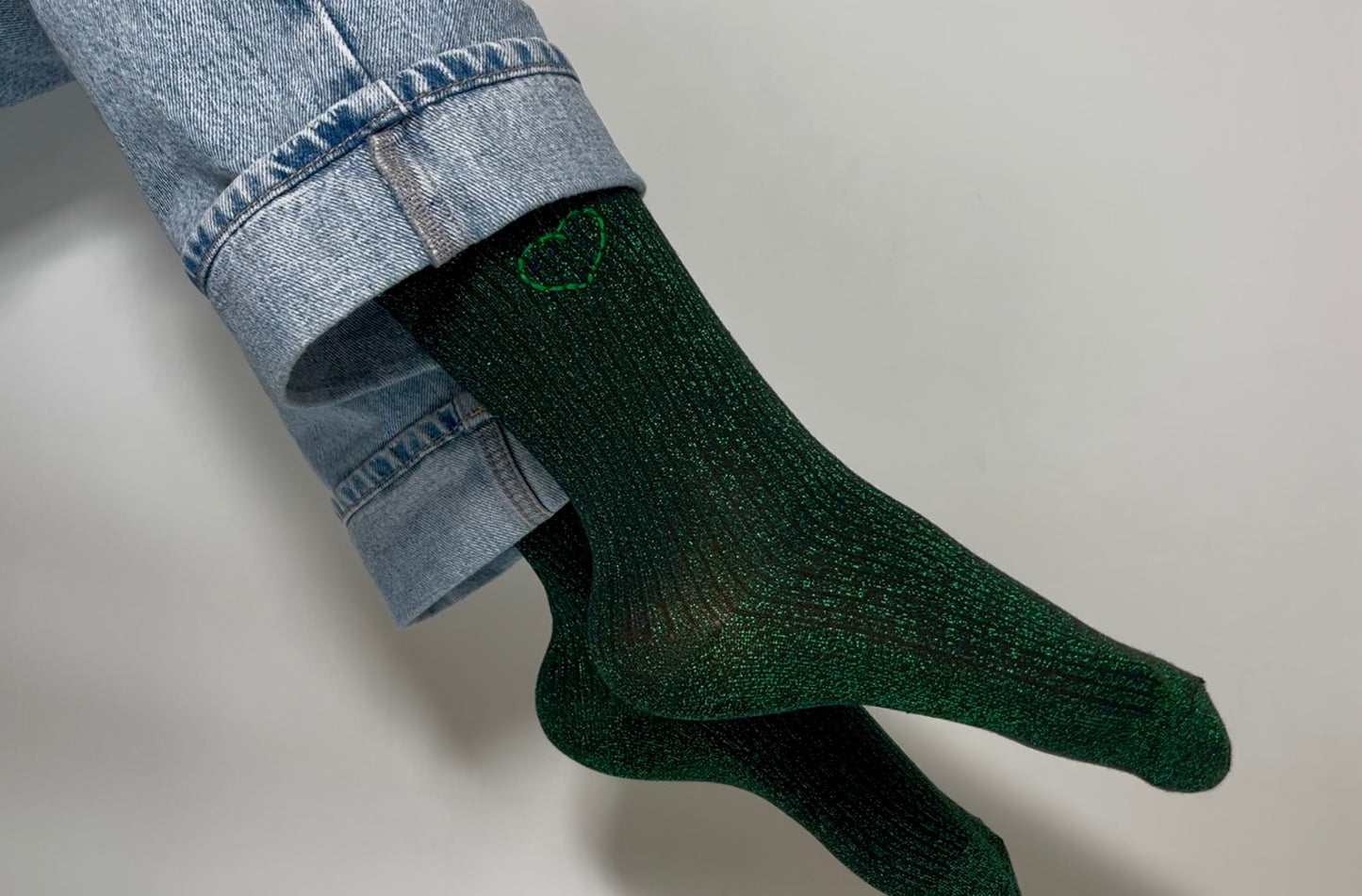 Chaussettes Vertes Irisées