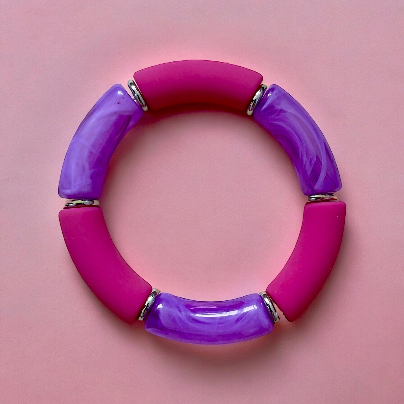 Bracelet Acrylique Pink