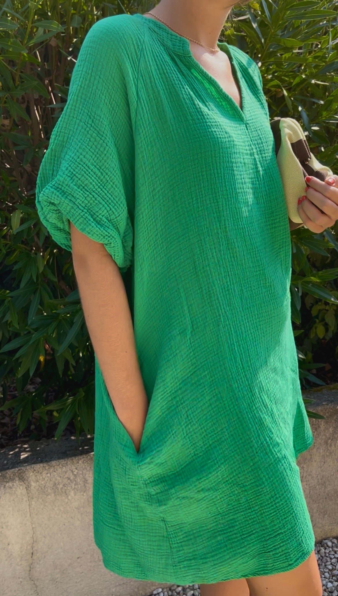 Robe Mira gaze de coton