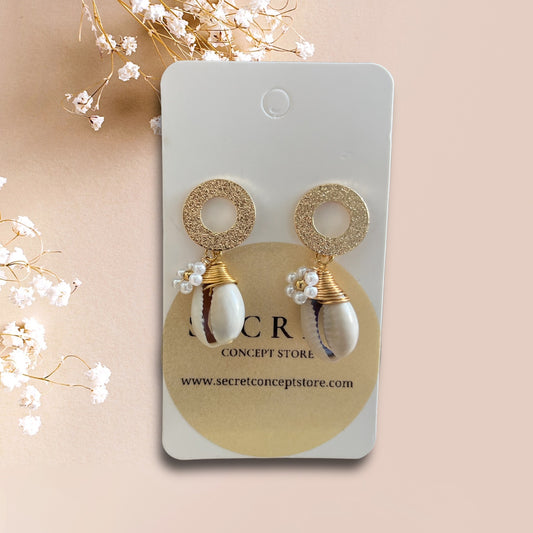 Boucles d'oreilles coquillages