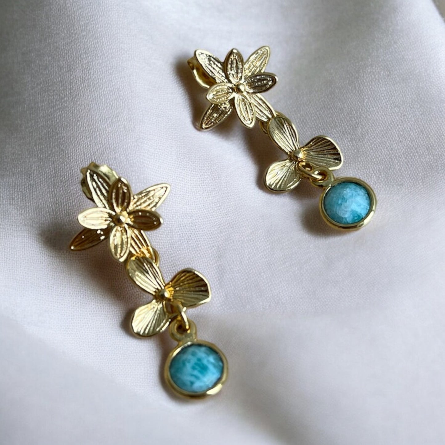 Boucles d’oreilles orchidées