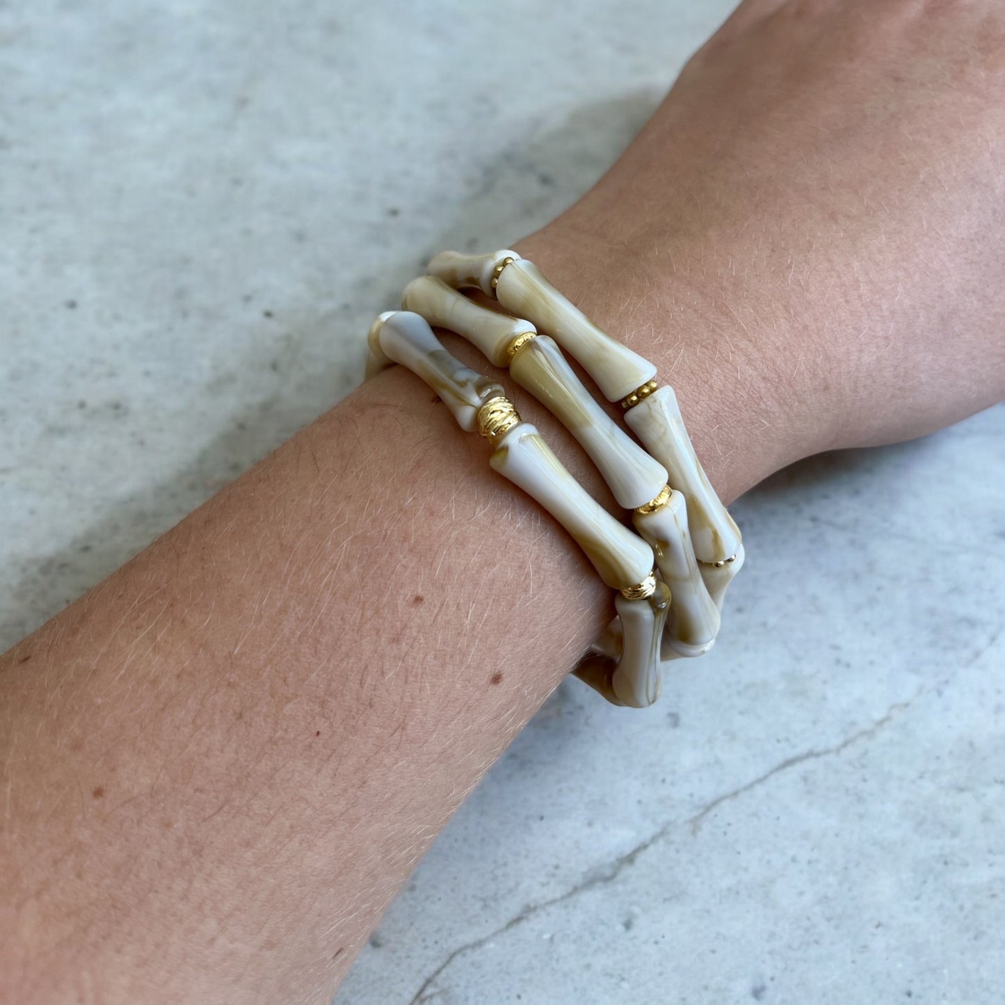 Trio de Bracelets Acrylique