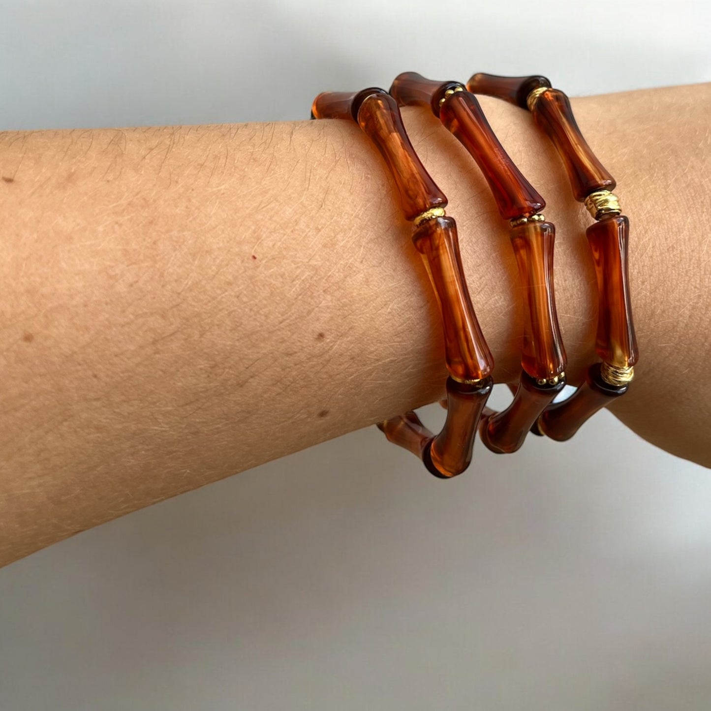 Trio de Bracelets Acrylique