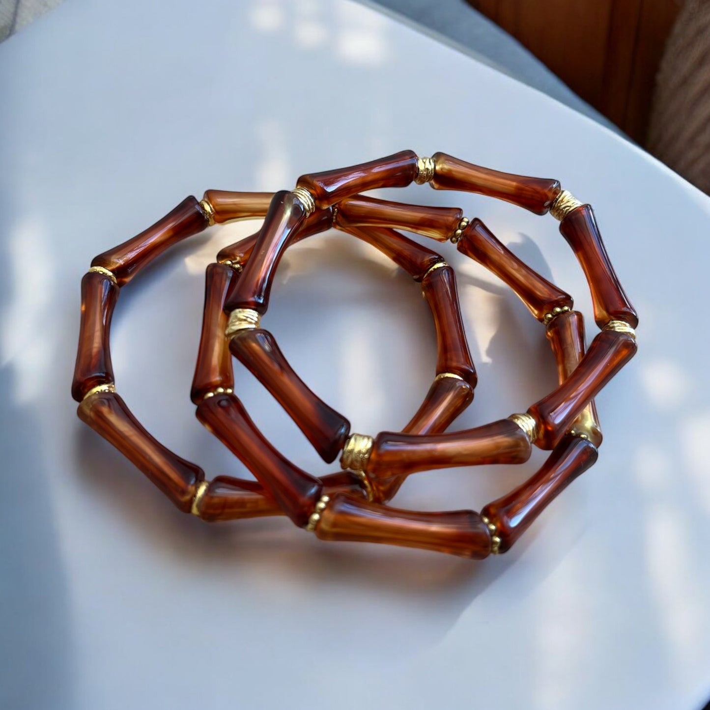 Trio de Bracelets Acrylique