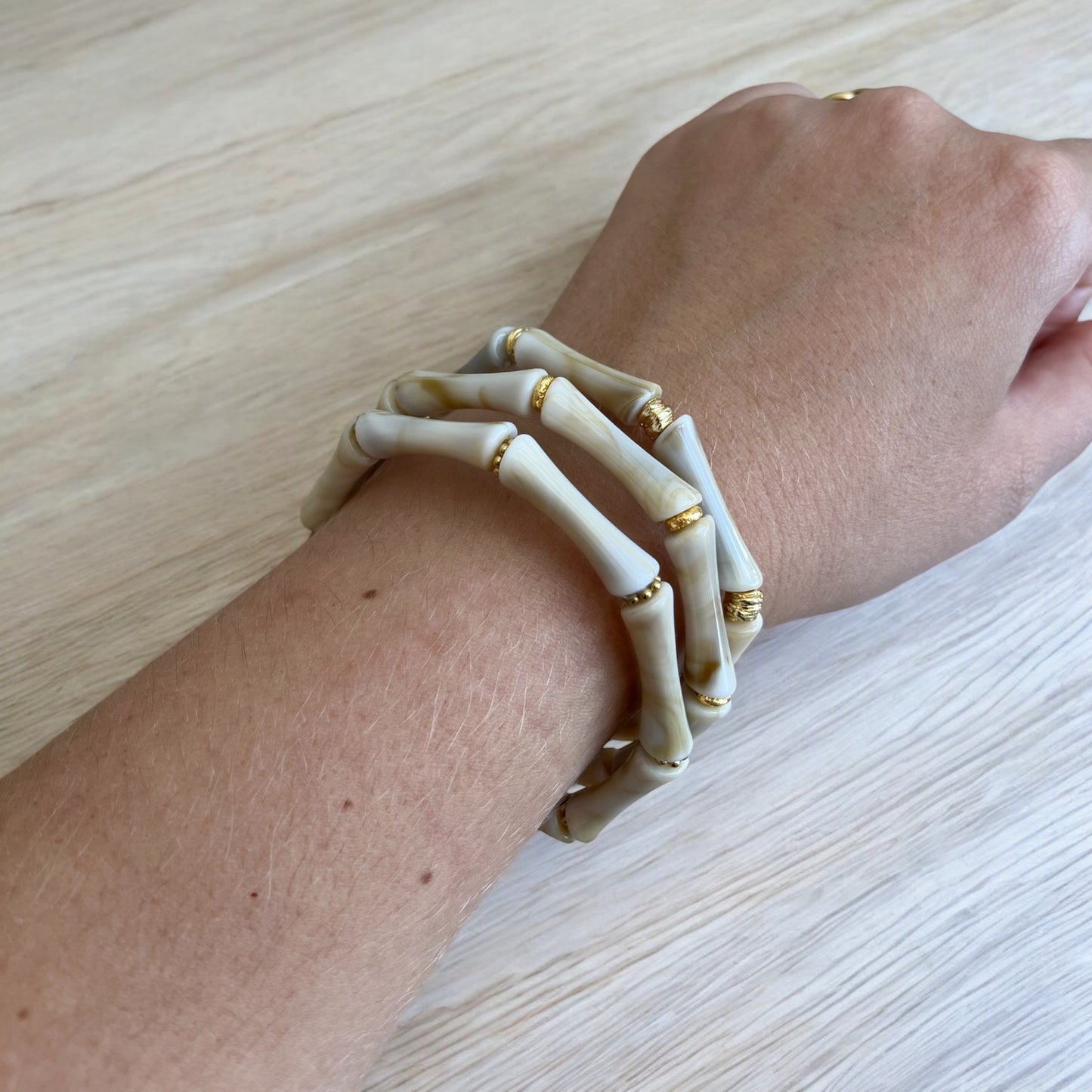 Trio de Bracelets Acrylique