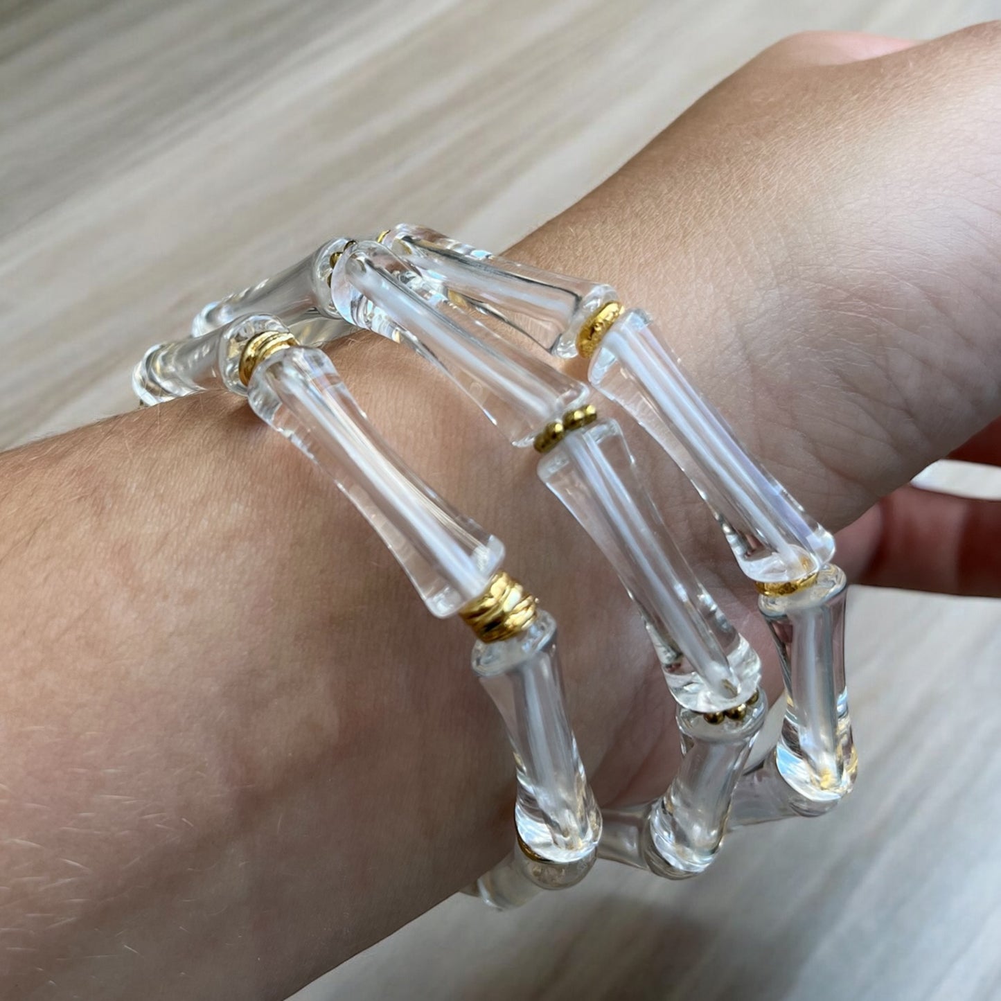 Trio de Bracelets Acrylique