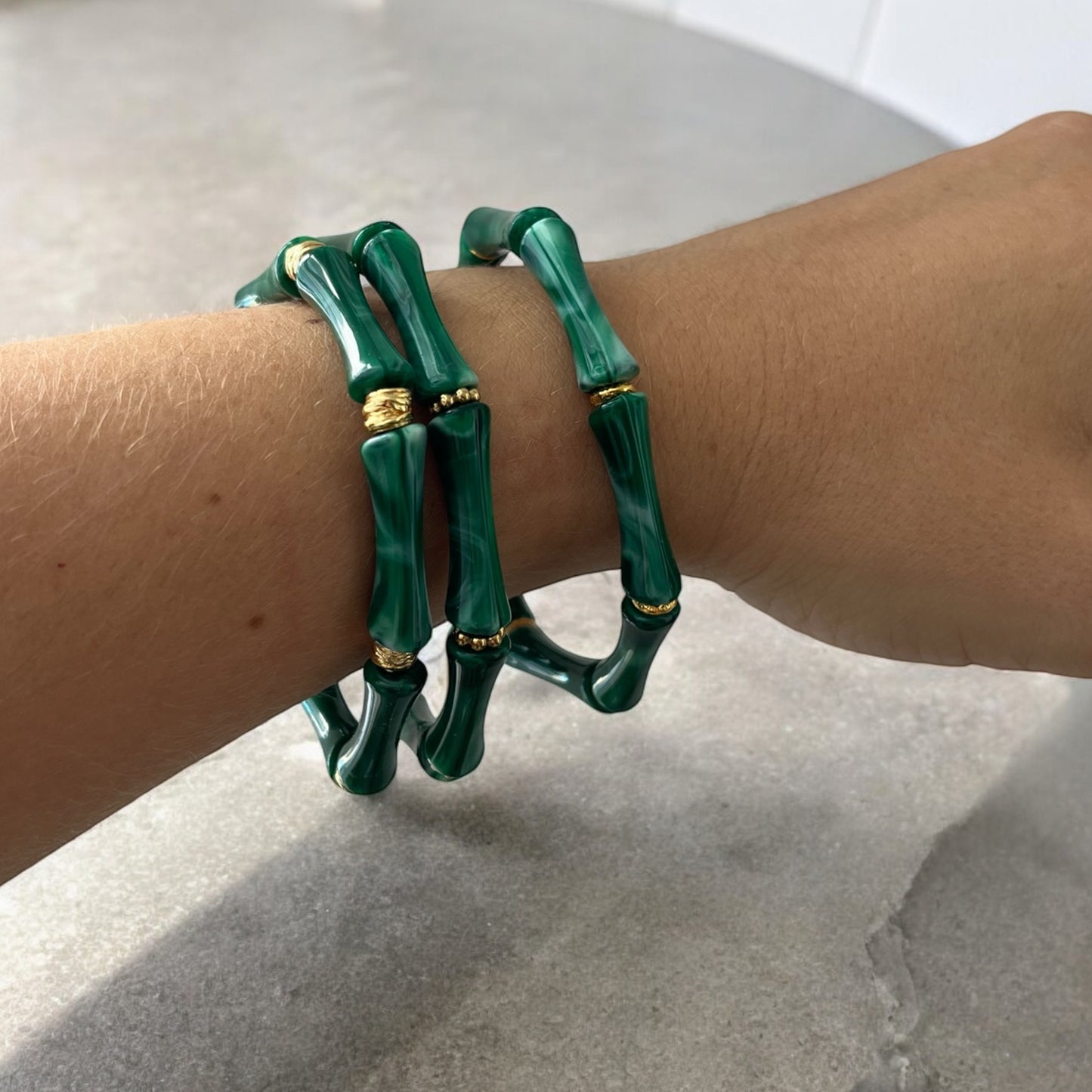 Trio de Bracelets Acrylique