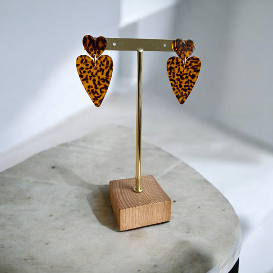 Boucles d’Oreilles Cœurs Léo