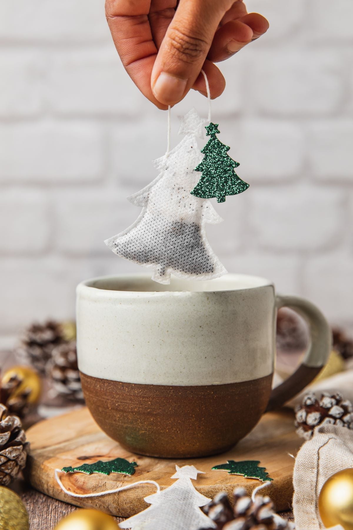 Sachets de thé bio - sapin de noël x5