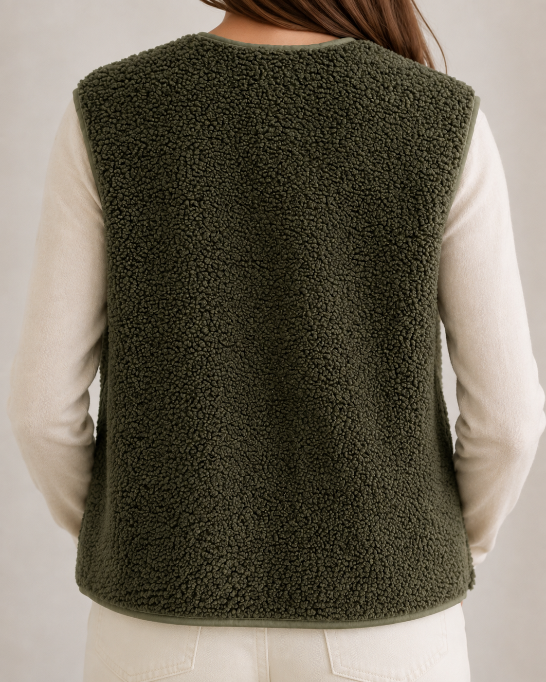 Gilet sans manches vert kaki
