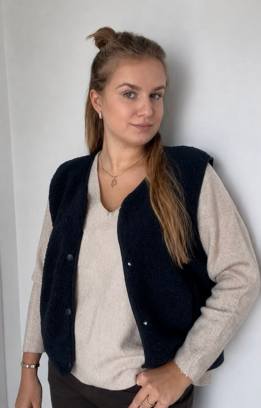Gilet sans manches marine