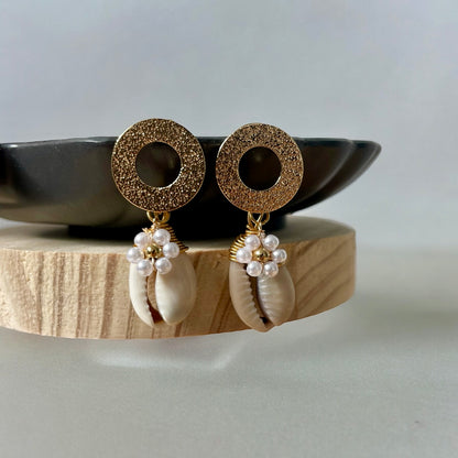 Boucles d'oreilles coquillages