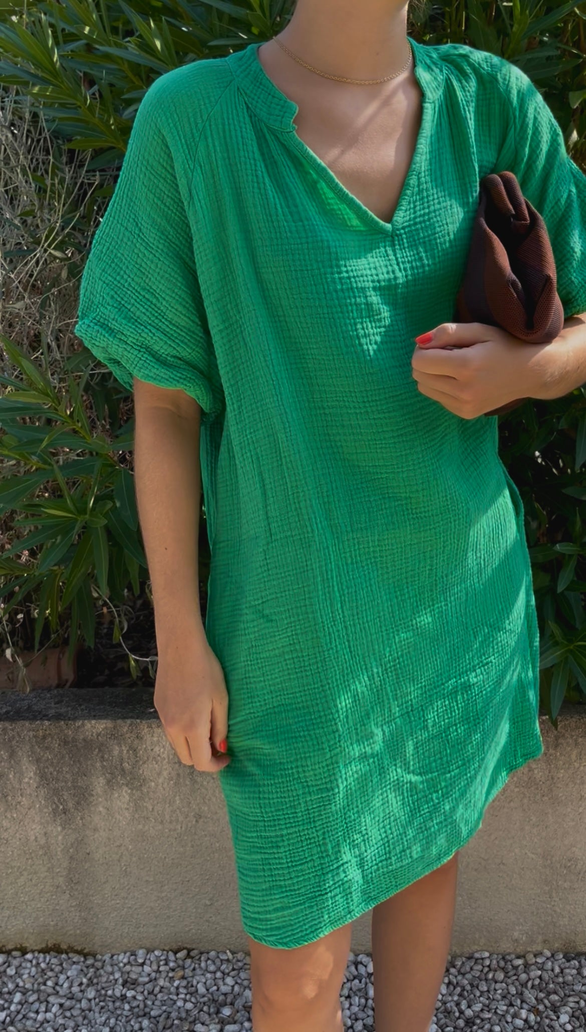 Robe Mira gaze de coton