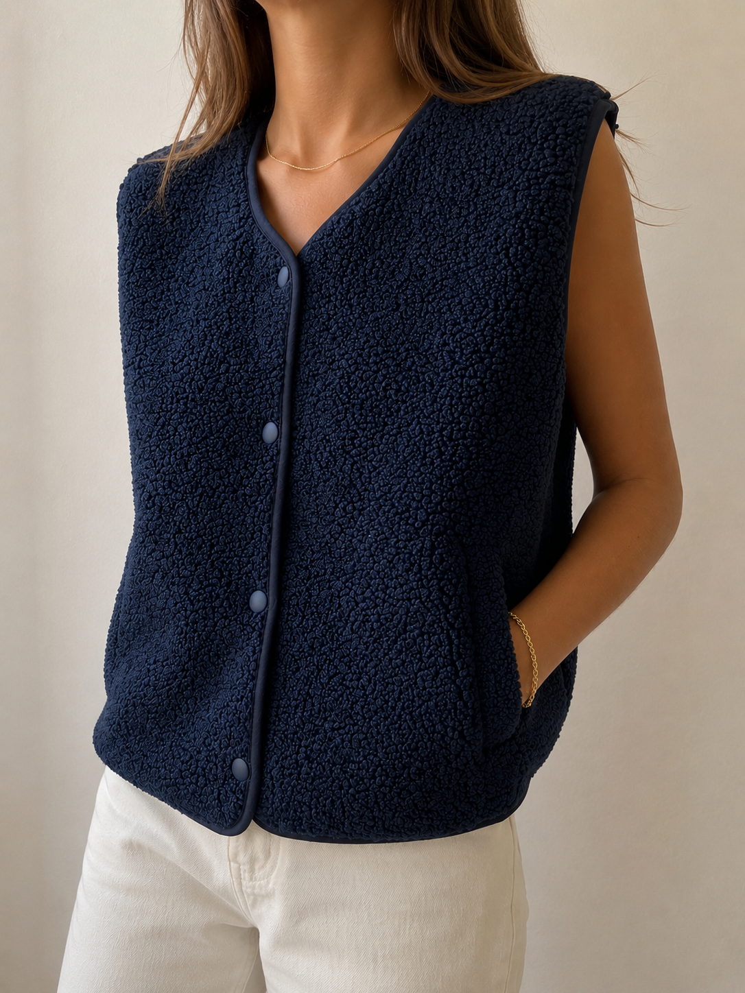 Gilet sans manches marine
