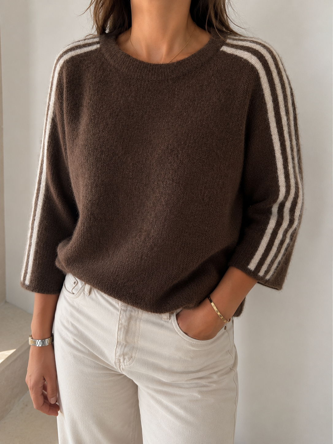 Pull étoile choco