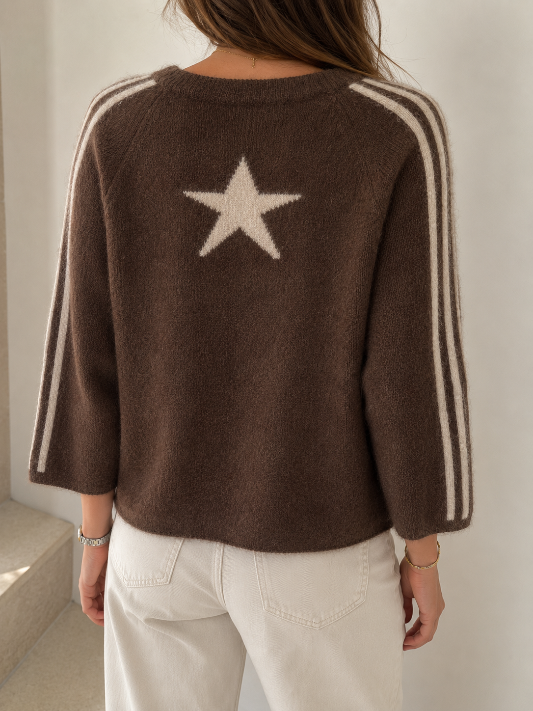 Pull étoile choco