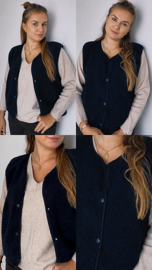 Gilet sans manches marine