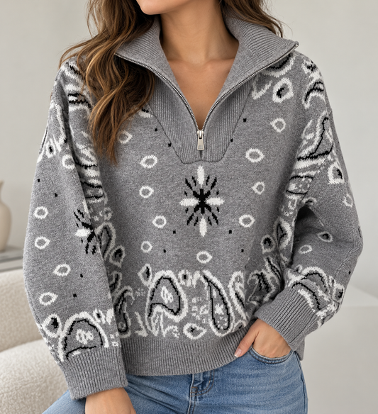 Pull Gris Bandana