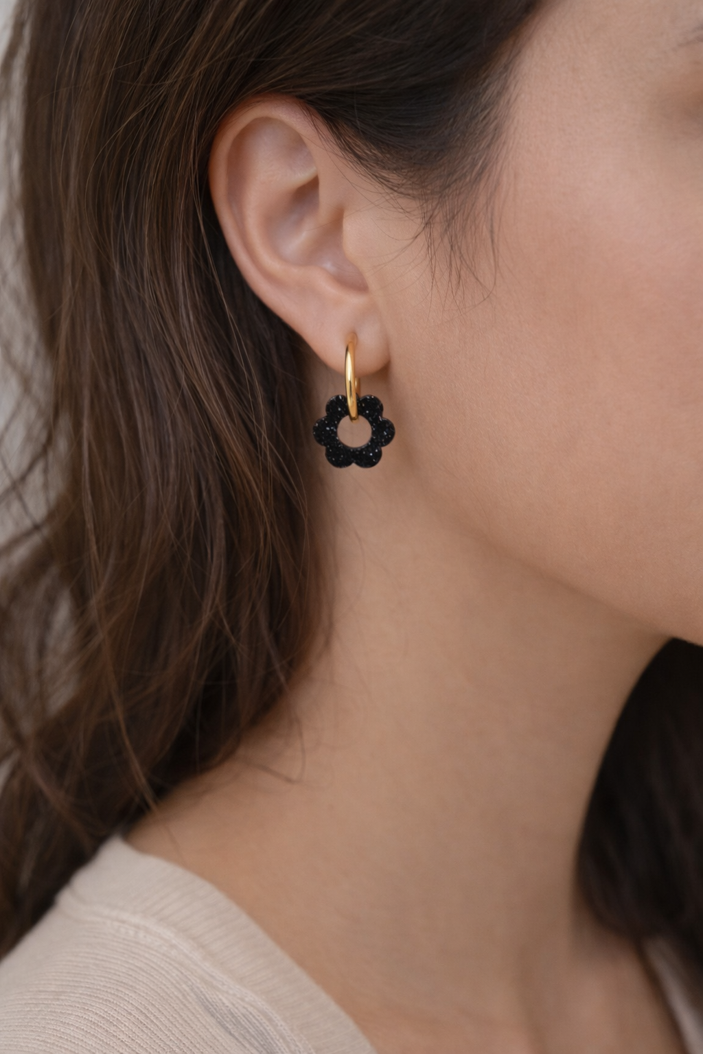 Créoles Fleur Noire