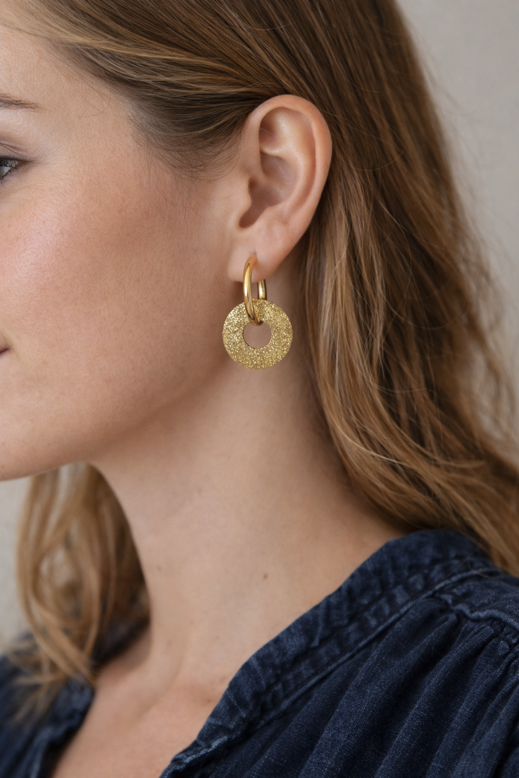 Créoles Cercle doré