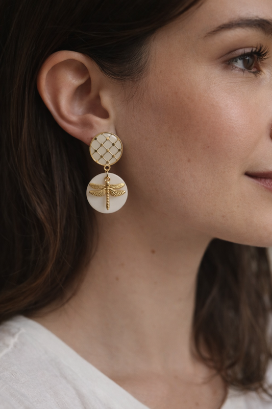 Boucles d’oreilles libellule