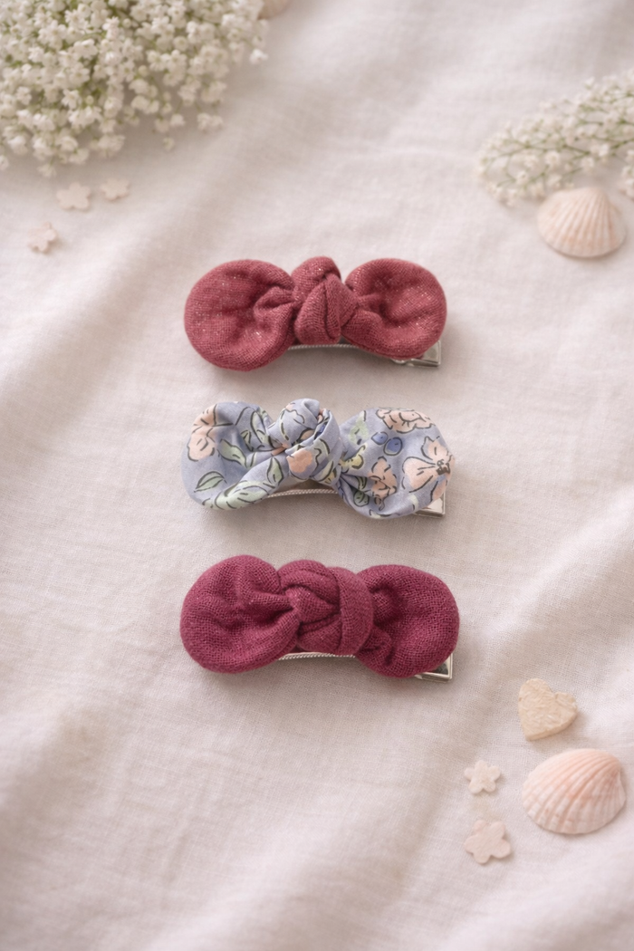 Lot de 3 barrettes