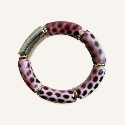 Bracelet Acrylique Girafe — photo du produit sur fond écru